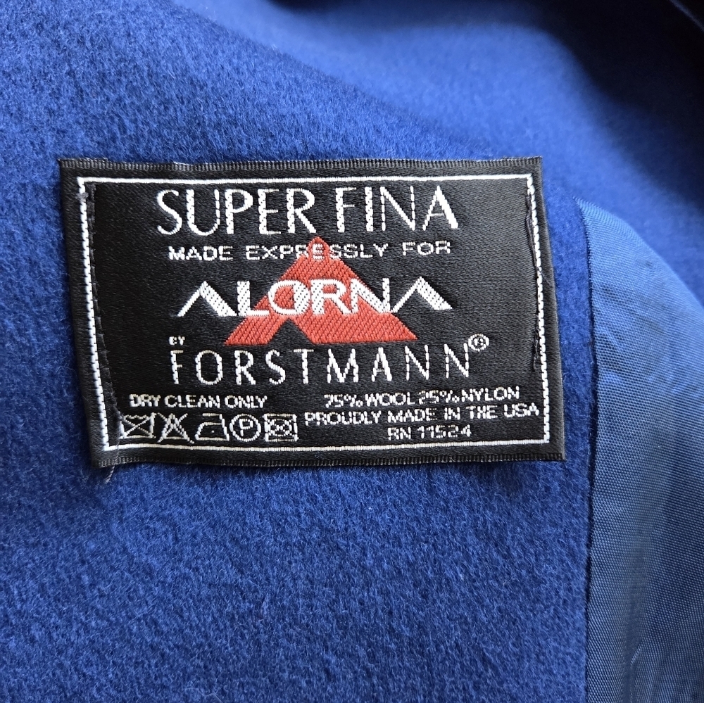 Vintage Alorna Double-Breasted Wool Blend Pea Coat - Picture 4 of 7
